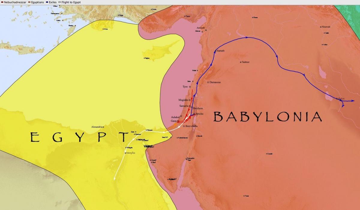 Karte babylon, ēģipte
