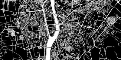 Karte no pilsētas centra kaira