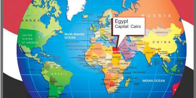 Kairā atrašanās vietu uz pasaules kartes