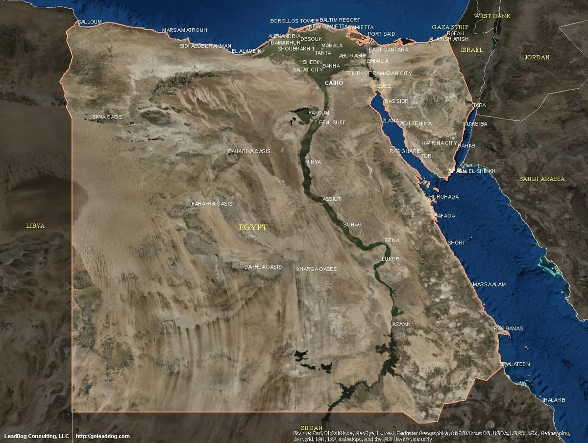 Kartes cairo, satelīta
