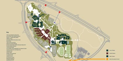 Karte auc jaunu kairas universitātes